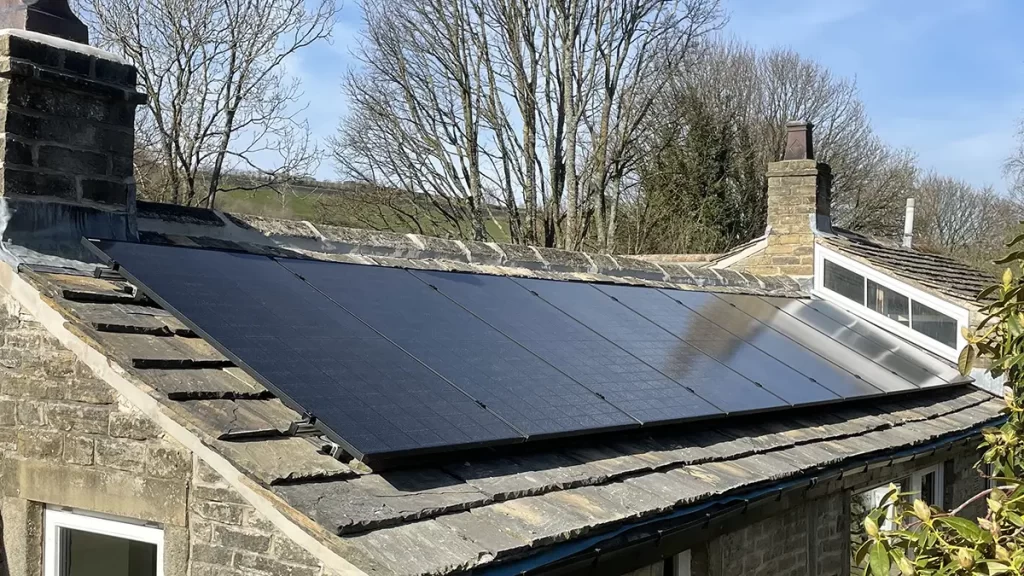 Solar panels added to period property